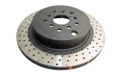 Rear 4000 XD Brake Rotor for Subaru WRX STi Brembo 4 Pot Spec R Yellow Calipers- - Изображение 1 из 4