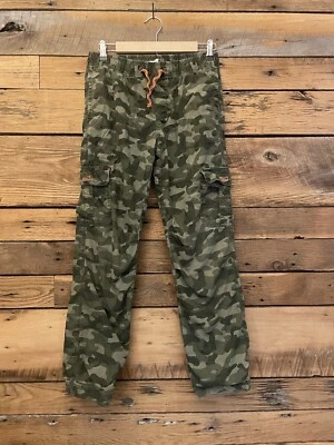 Boys Circo Camo Jersey Lined Cargo Pants Sz L 12-14 Drawstring - Image 1 of 3