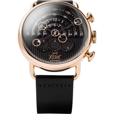 Xeric Halograph Chrono Sapphire Rose Gold Black Watch - Brand New - Image 1 of 4