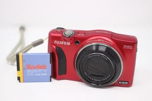 Cámara digital Fujifilm Finepix F850EXR roja 16 MP disparo puntual probado con batería - Imagen 1 de 6