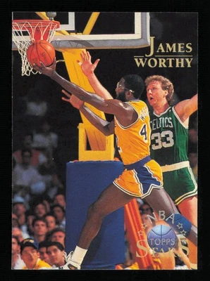 1996 Topps Stars #50 James Worthy Salón de la fama Baloncesto LAKERS CASI NUEVO-COMO NUEVO Foto 1 de 3