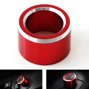 Red Aluminum Side Mirror Adjustment Button Knob Cover For Subaru WRX STI Impreza - Picture 1 of 4