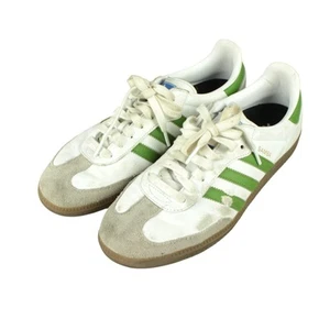 Adidas Originals Uomo Samba OG Scarpe Casual Sneakers Taglia 9.5 Bianco Verde Oliva - Foto 1 di 10