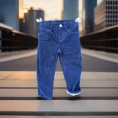 GAP 球衣衬里直筒牛仔裤幼儿 3T 蓝色灯芯绒牛仔裤 — 第 1/4 张图片