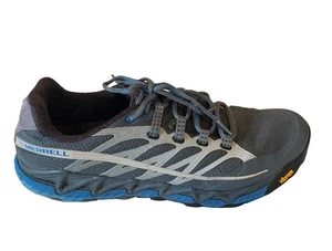 Merrell Men's All Out Peak Trail Running Shoes Gray/Blue Lightweight 9 - Picture 1 of 8