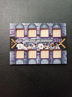 2022 Leaf Lumber 1981 Silver Sluggers GU Bat Rose Henderson Fisk Winfiled /25 - Image 1 of 2