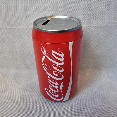 Metal Coke Can Bank - Jumbo COCA-COLA Tin - Money Saving Coin Slot Collectible - Image 1 of 4