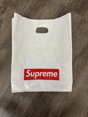 Supreme Exclusive Bag White/Red White Shopping Bag Water Proof! Foto 1 de 4