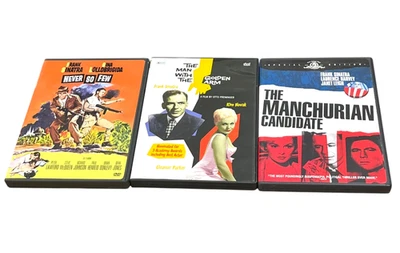 Frank Sinatra DVD Movie Lot Never So Few Man Golden Arm Manchurian Candidate - Image 1 of 4