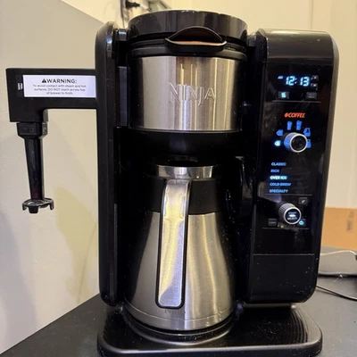 Compact Black Ninja CP307 10-Cup Hot & Cold Brewed Coffee Tea System & Frother - Image 1 of 4