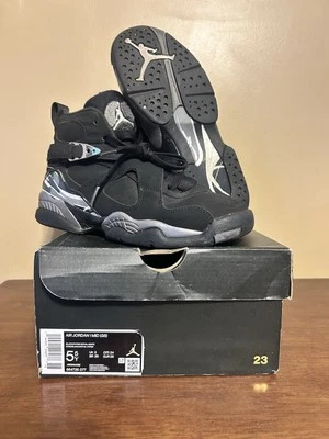Talla 5.5Y Juvenil Nike Air Jordan 8 Retro BG Cromo 2015 305368-003 CAJA DE REPARACIÓN DEFECTUOSA Foto 1 de 4