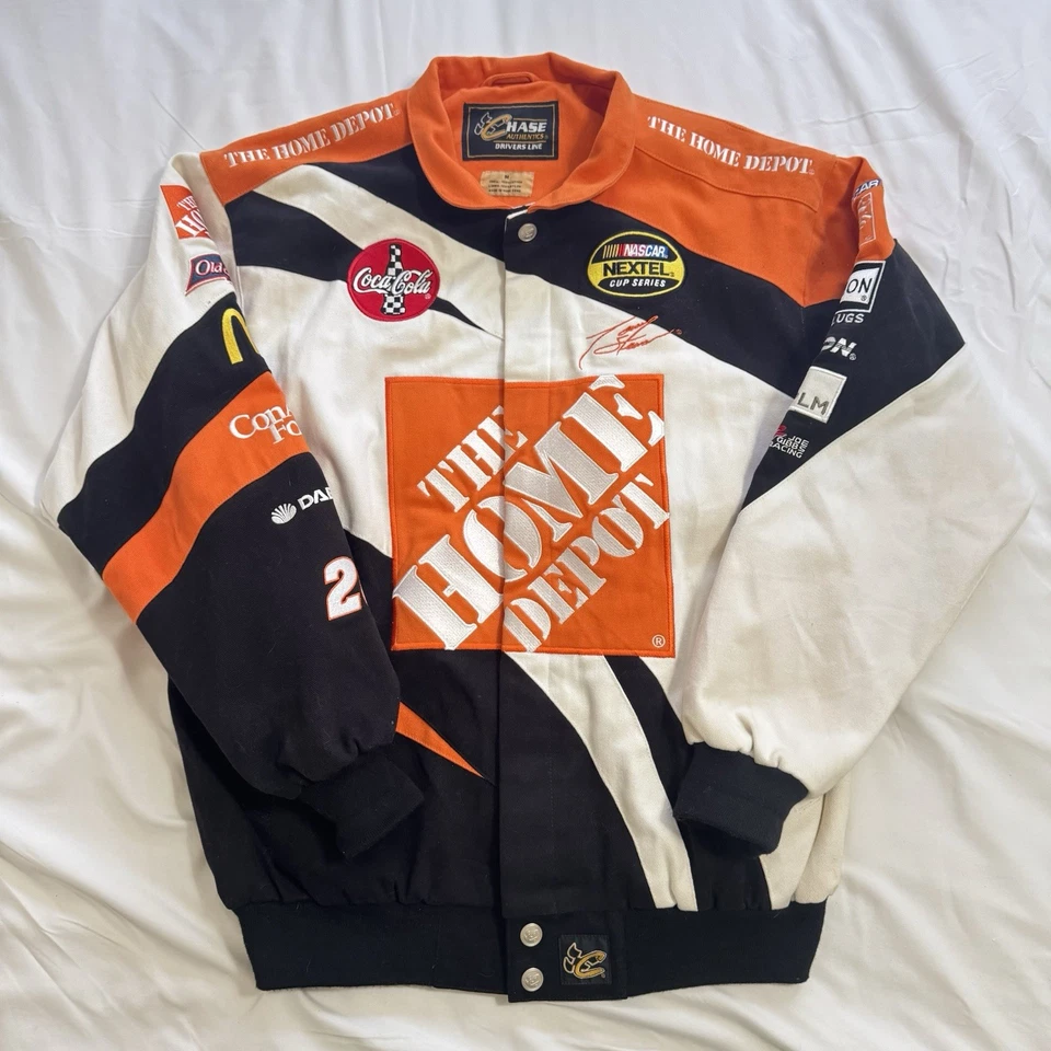 Chase Authentics Drivers Line The Home Depot Tony Stewart Coat Sz M NASCAR - Image 1 of 4