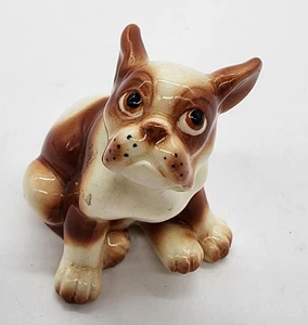 Vintage Japan French Bulldog Dog Figurine, Sad Eyes. 2.75” Tall - Picture 1 of 5