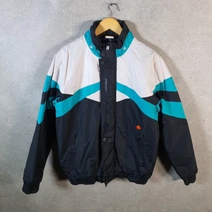 Ellesse Puffer Jacket Mens Large Black Waterproof Shell - Picture 1 of 8