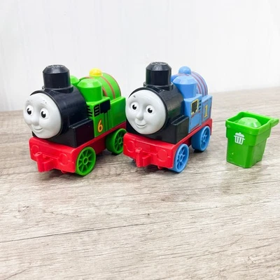 MEGA BLOKS Thomas & Friends PERCY #6 & Thomas #1 Train Set - Image 1 of 4
