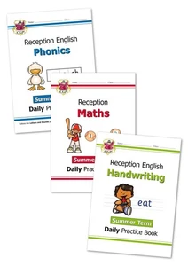 CGP Reception Daily Practice Book Bundle - Summer Term  English, Maths & Phonics - Picture 1 of 11