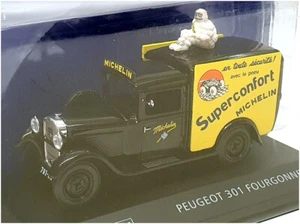 Altaya 1/43 Scale 11924M - Peugeot 301 Fourgonnette Van (Michelin) Black/Yellow - Picture 1 of 5