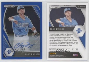 2021 Panini Prizm Draft Picks Blue Prizm Auto /99 Clay Dungan #PDP209 Auto