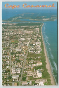 Kontinentale Postkarte Luftaufnahme von Cape Canaveral, FL. - Bild 1 von 2