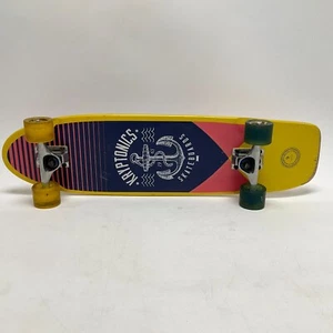 Kyrptonics 30" Complete Cruiser Skateboard 60mm Wheels Anchor Design Yellow - Picture 1 of 21