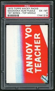 1973 Topps Wacky Packages Gadzooka Gum Puzzle / Checklist TM 1st Series PSA 6 - Picture 1 of 4