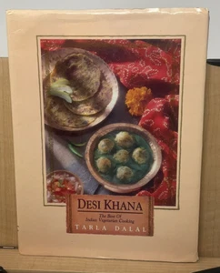 Vintage DESI KHANA The Best Of Indian Vegetarian Cooking 1997 Tarla Dalal E3 - Imagen 1 de 14