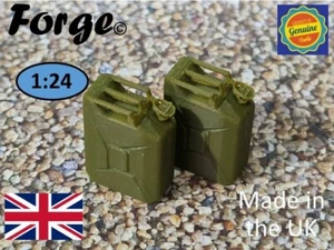 Jerry Can 20L x 2 scala 1:24 modellino scala G miniatura diorama scenario - Foto 1 di 5