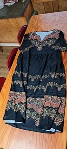 Black printed dress size 3XL - Picture 1 of 2