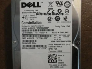 For DELL/Seagate ST9500430SS 500G 2.5 inch 6Gb SAS 7.2K Server Hard Drive - Afbeelding 1 van 3