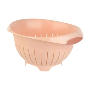 Abtropfsieb Haushaltssieb Nudelsieb Seiher Küchensieb BPA-frei apricot - Bild 1 von 5