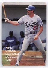 1989 Broder Action Superstars - #1 - Kirk Gibson - Los Angeles Dodgers
