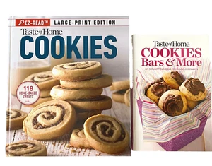 Cookbooks Taste of Home Cookies large print and Cookies Bars & More lot of 2 - Picture 1 of 20