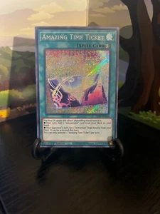Yugioh! - Amazing Time Ticket LIOV-EN056 Secret Rare 1st Edition Near Mint! - Imagen 1 de 2
