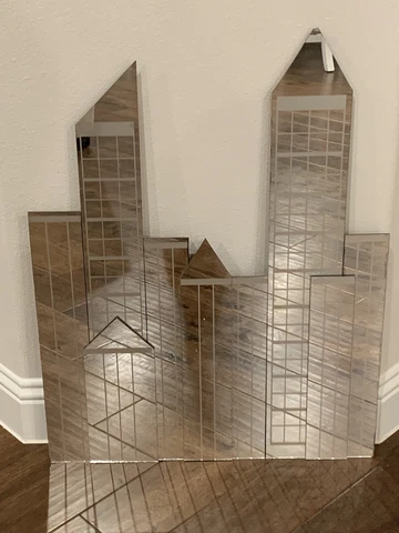Vintage 1980s New York Skyline Mirror Designed By Mechanical Mirror Works INC Cover