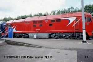 Rosja : RZD TEP70BS-001 Petrozavodsk 24.6.05 (średnica) - Zdjęcie 1 z 1