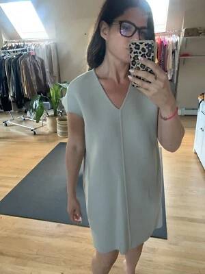 Rick Owens Mini Dress Gray cocoon shape Size L runs small fits like sz 6 or 8 Foto 1 de 4
