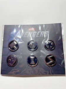 Marvel Avengers 6 Spillette Pins Square Enix Ufficiali (no gioco no game) Nuovo - Foto 1 di 2