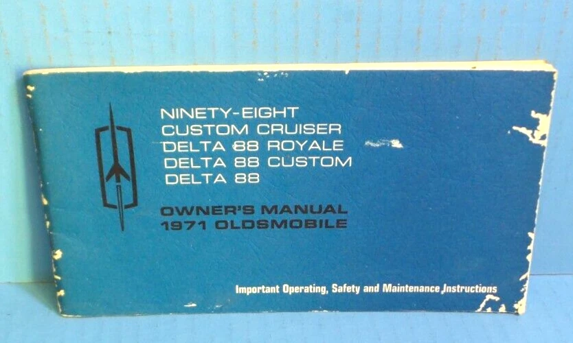 71 1971 Oldsmobile Ninety-Eight/Custom Cruiser/Delta 88 owners manual - Изображение 1 из 1