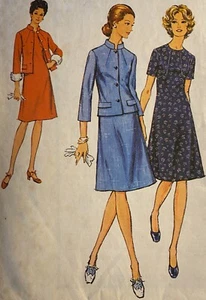 NEW VINTAGE 1971 'STYLE' DRESS & JACKET SEWING PATTERN 3517 SIZE 14 BUST 36" - Picture 1 of 2