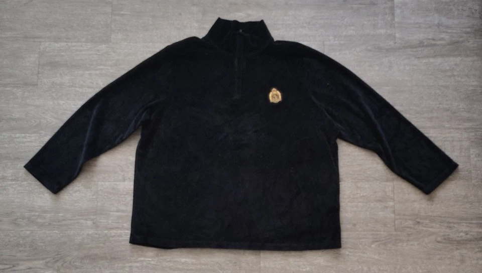 Sudadera Vintage Ralph Lauren LRL Terciopelo Talla 2X 1/4 Cremallera Cresta Logo *DEFECTO* Foto 1 de 4