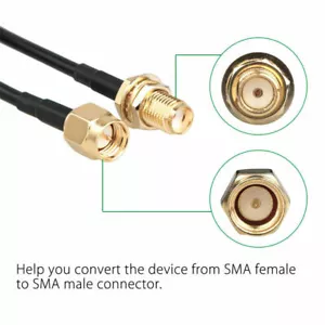 1m to 5m SMA Stecker zu Buchse Koaxial Verlängerungskabel Antenne Wi-F Router UK - Bild 1 von 6