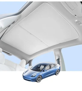 Roof Sunshade for Tesla Model Y 2020-2024 Glass Sunshade Foldable Top Windows - Picture 1 of 6