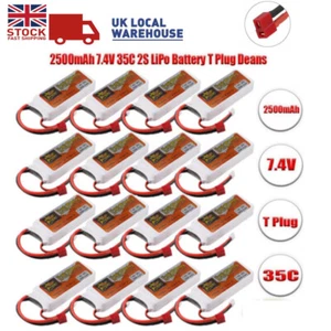 Batteria 2500mAh 2S LiPo ZOP Power 7.4V T Plug per RC Auto Aereo Elicottero - Foto 1 di 46