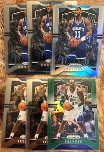 7x LOT KARL MALONE & ALONZO MOURNING 2019/20 Panini Prizm Silver Green JAZZ HOF - Picture 1 of 1