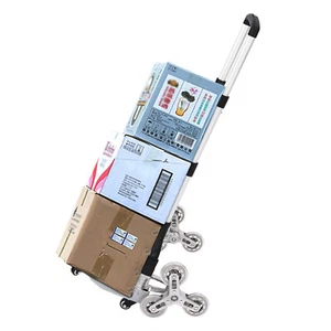 Klappbar handwagen Treppenkarre Al alloy Sackkarre Transportkarre Treppensteiger - Bild 1 von 15