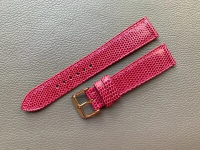 正品 Real Lizard 皮肤皮革表带 10...18 19 20 21 22 23 2426m — 第 1/4 张图片