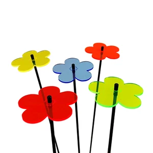 Parasol Flores, 5x Lámpara Decoración Conector de Jardín Solar Captador de Luz 10cm - Imagen 1 de 11