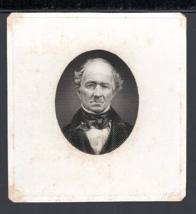 American BNC 'Gentleman 10' Portrait Proof India on Card Intaglio 1800s - Picture 1 of 2