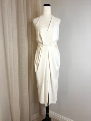 Vestido Dion Lee Blanco Talla Au 8 EE. UU. 4 Midi Cóctel Espalda Abierta Cóctel Foto 1 de 4