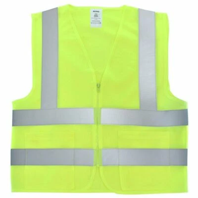 CALIFORNIA TOOLS SV816 Yellow Mesh High Visibility Safety Vest, ANSI/ ISEA 107-2010